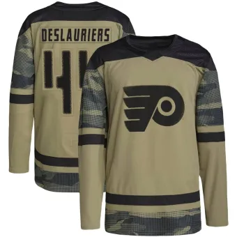 Men's Nicolas Deslauriers Philadelphia Flyers Military Appreciation Practice Jersey - Camo Authentic