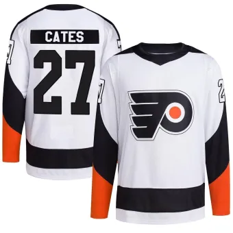 Men's Noah Cates Philadelphia Flyers Reverse Retro 2.0 Jersey - White Authentic