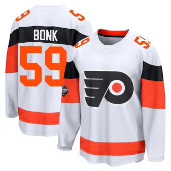 Men's Oliver Bonk Philadelphia Flyers 2024 Stadium Series Jersey - White Breakaway