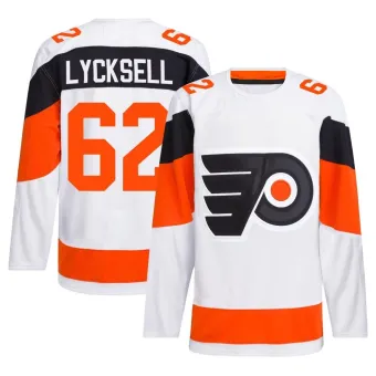 Men's Olle Lycksell Philadelphia Flyers 2024 Stadium Series Primegreen Jersey - White Authentic