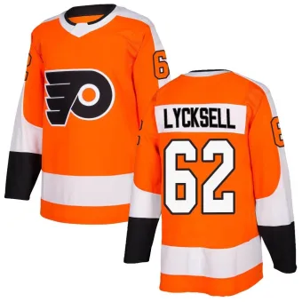 Men's Olle Lycksell Philadelphia Flyers Home Jersey - Orange Authentic