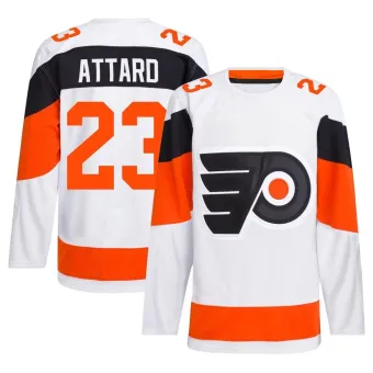 Men's Ronnie Attard Philadelphia Flyers 2024 Stadium Series Primegreen Jersey - White Authentic