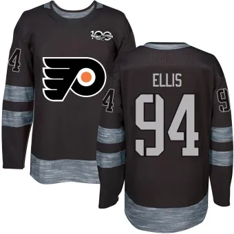 Men's Ryan Ellis Philadelphia Flyers 1917-2017 100th Anniversary Jersey - Black Authentic