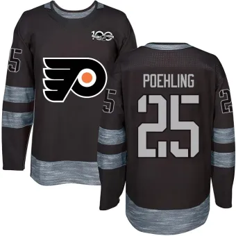 Men's Ryan Poehling Philadelphia Flyers 1917-2017 100th Anniversary Jersey - Black Authentic