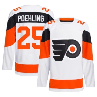 Men's Ryan Poehling Philadelphia Flyers 2024 Stadium Series Primegreen Jersey - White Authentic