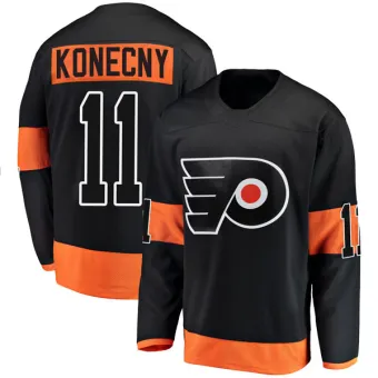 Men's Travis Konecny Philadelphia Flyers Alternate Jersey - Black Breakaway