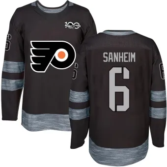 Men's Travis Sanheim Philadelphia Flyers 1917-2017 100th Anniversary Jersey - Black Authentic