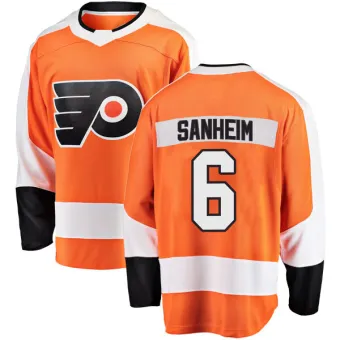 Men's Travis Sanheim Philadelphia Flyers Home Jersey - Orange Breakaway