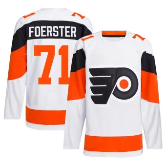 Men's Tyson Foerster Philadelphia Flyers 2024 Stadium Series Primegreen Jersey - White Authentic