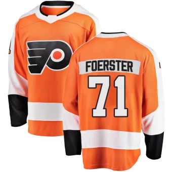 Men's Tyson Foerster Philadelphia Flyers Home Jersey - Orange Breakaway