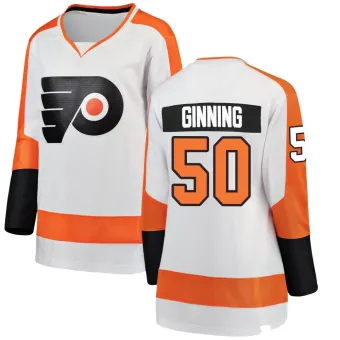 Women's Adam Ginning Philadelphia Flyers Away Jersey - White Breakaway