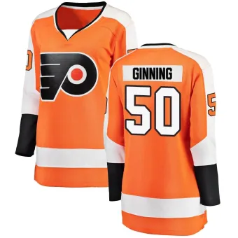 Women's Adam Ginning Philadelphia Flyers Home Jersey - Orange Breakaway