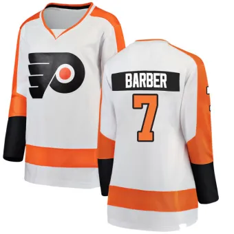 Women's Bill Barber Philadelphia Flyers Away Jersey - White Breakaway