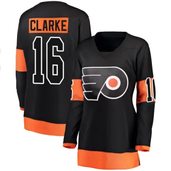 Women's Bobby Clarke Philadelphia Flyers Alternate Jersey - Black Breakaway