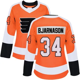 Women's Carson Bjarnason Philadelphia Flyers Home Jersey - Orange Authentic