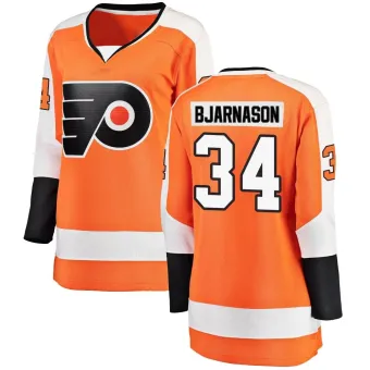 Women's Carson Bjarnason Philadelphia Flyers Home Jersey - Orange Breakaway