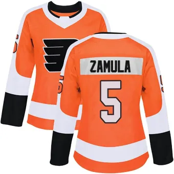 Women's Egor Zamula Philadelphia Flyers Home Jersey - Orange Authentic