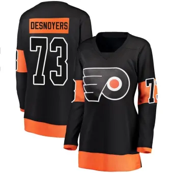 Women's Elliot Desnoyers Philadelphia Flyers Alternate Jersey - Black Breakaway