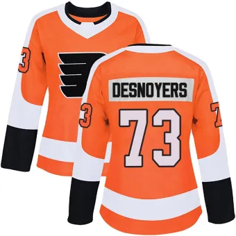 Women's Elliot Desnoyers Philadelphia Flyers Home Jersey - Orange Authentic