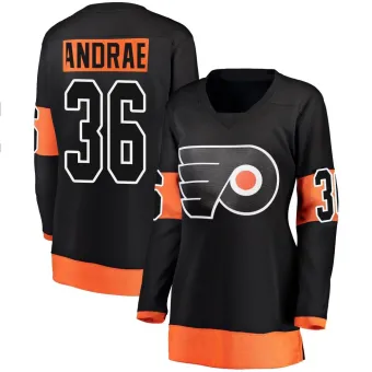 Women's Emil Andrae Philadelphia Flyers Alternate Jersey - Black Breakaway