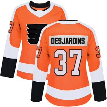 Women's Eric Desjardins Philadelphia Flyers Home Jersey - Orange Authentic