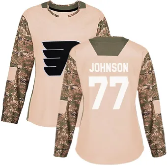 Women's Erik Johnson Philadelphia Flyers Veterans Day Practice Jersey - Camo Authentic