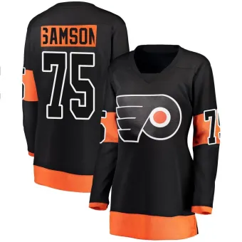 Women's Ethan Samson Philadelphia Flyers Alternate Jersey - Black Breakaway