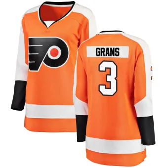 Women's Helge Grans Philadelphia Flyers Home Jersey - Orange Breakaway