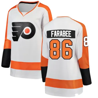 Women's Joel Farabee Philadelphia Flyers Away Jersey - White Breakaway