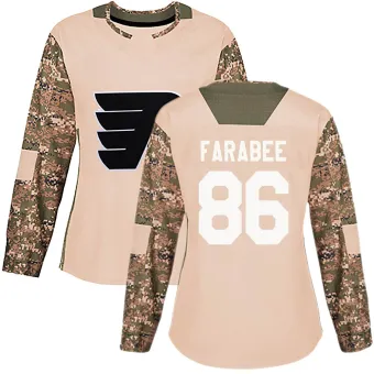 Women's Joel Farabee Philadelphia Flyers Veterans Day Practice Jersey - Camo Authentic