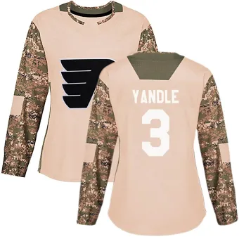 Women's Keith Yandle Philadelphia Flyers Veterans Day Practice Jersey - Camo Authentic