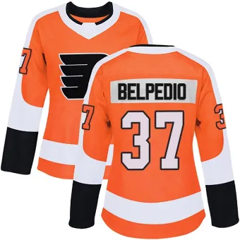 Women's Louie Belpedio Philadelphia Flyers Home Jersey - Orange Authentic