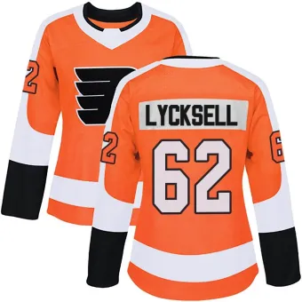 Women's Olle Lycksell Philadelphia Flyers Home Jersey - Orange Authentic