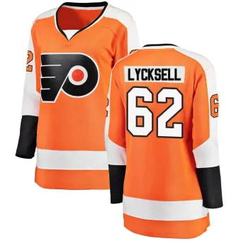 Women's Olle Lycksell Philadelphia Flyers Home Jersey - Orange Breakaway