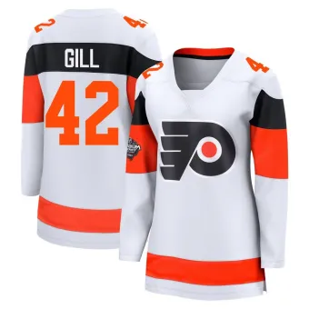 Women's Spencer Gill Philadelphia Flyers 2024 Stadium Series Jersey - White Breakaway