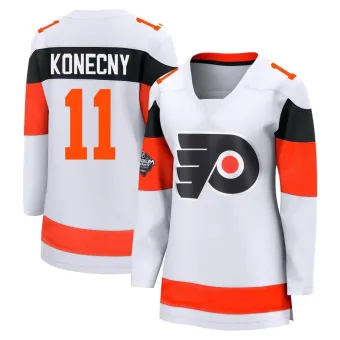 Women's Travis Konecny Philadelphia Flyers 2024 Stadium Series Jersey - White Breakaway