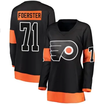 Women's Tyson Foerster Philadelphia Flyers Alternate Jersey - Black Breakaway