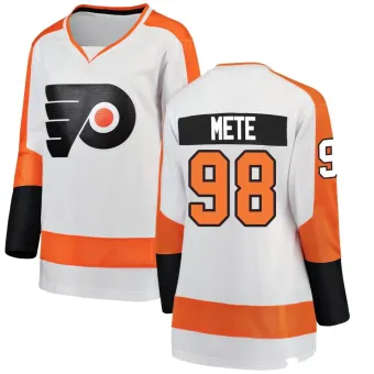 Women's Victor Mete Philadelphia Flyers Away Jersey - White Breakaway