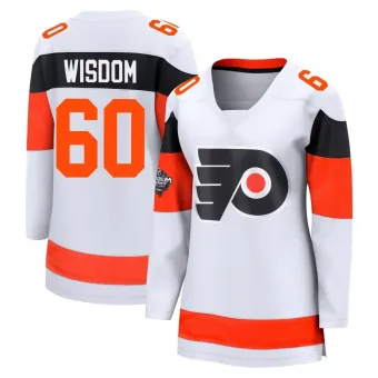 Women's Zayde Wisdom Philadelphia Flyers 2024 Stadium Series Jersey - White Breakaway