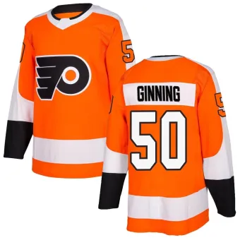 Youth Adam Ginning Philadelphia Flyers Home Jersey - Orange Authentic