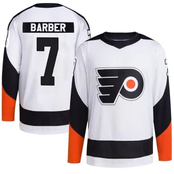 Youth Bill Barber Philadelphia Flyers Reverse Retro 2.0 Jersey - White Authentic