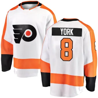 Youth Cam York Philadelphia Flyers Away Jersey - White Breakaway