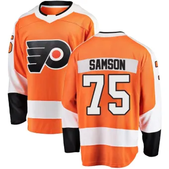 Youth Ethan Samson Philadelphia Flyers Home Jersey - Orange Breakaway