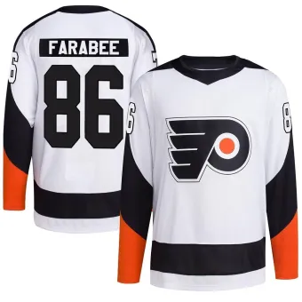 Youth Joel Farabee Philadelphia Flyers Reverse Retro 2.0 Jersey - White Authentic