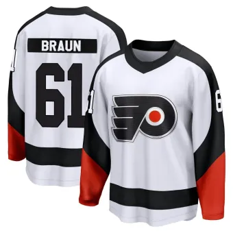 Youth Justin Braun Philadelphia Flyers Special Edition 2.0 Jersey - White Breakaway