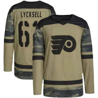 Youth Olle Lycksell Philadelphia Flyers Military Appreciation Practice Jersey - Camo Authentic