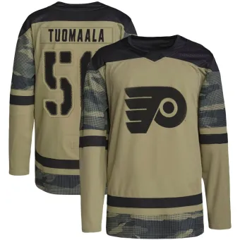 Youth Samu Tuomaala Philadelphia Flyers Military Appreciation Practice Jersey - Camo Authentic