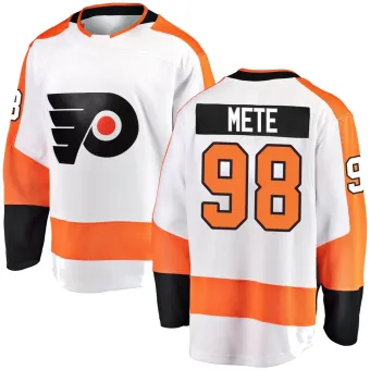 Youth Victor Mete Philadelphia Flyers Away Jersey - White Breakaway